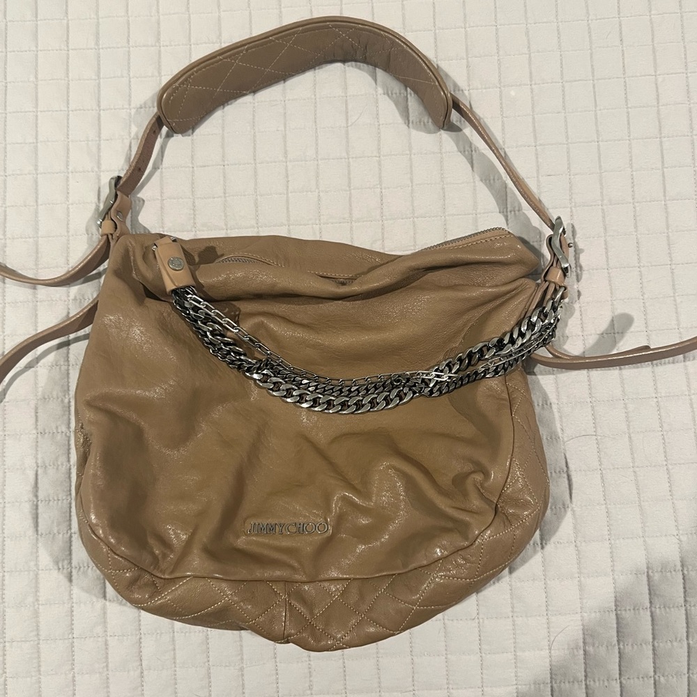 JIMMY CHOO chained handbag.